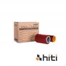 Red metallic film for card printer Hiti